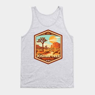 Joshua Tree  National Park Vintage WPA Style National Parks Art Tank Top